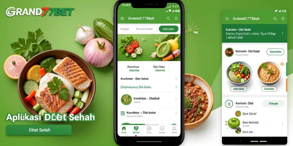 Tampilan antarmuka utama aplikasi GRAND77BET yang user-friendly.
