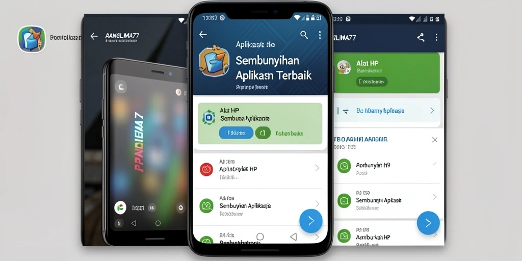 Tampilan antarmuka aplikasi Sembunyikan Aplikasi PANGLIMA77 yang intuitif dan user-friendly.